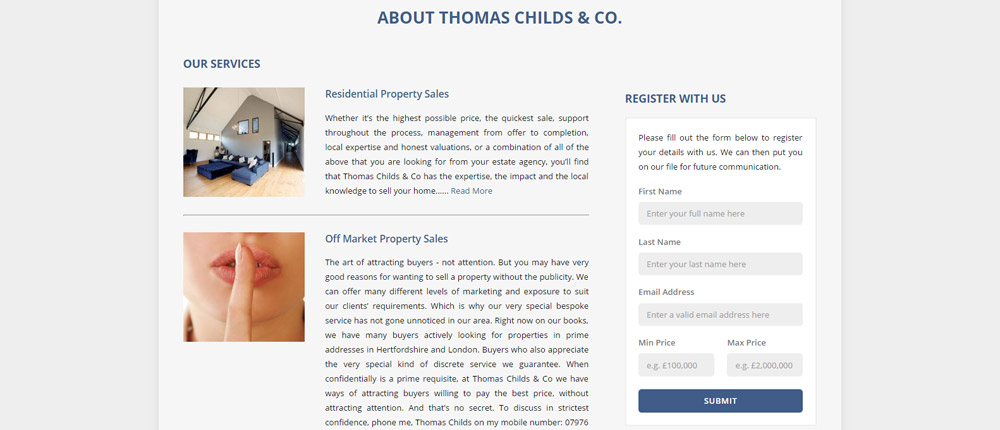 services screenshot services screenshot