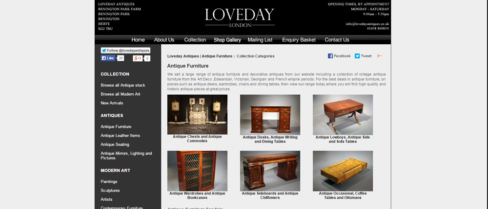antique furniture sales e commerce screenshot antique furniture sales e commerce screenshot