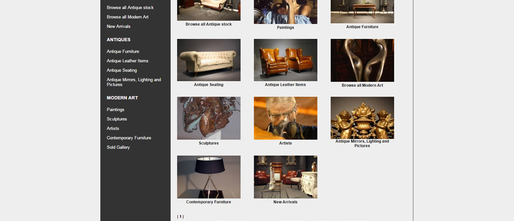 antiques products art e commerce screenshot antiques products art e commerce screenshot