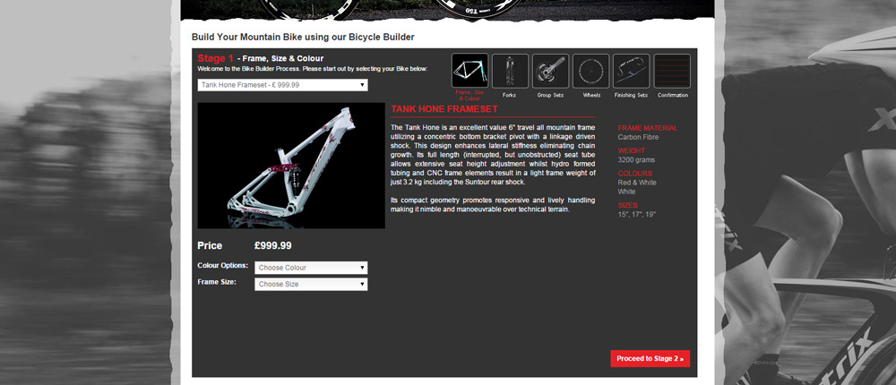 product bike build e commerce screenshot product bike build e commerce screenshot