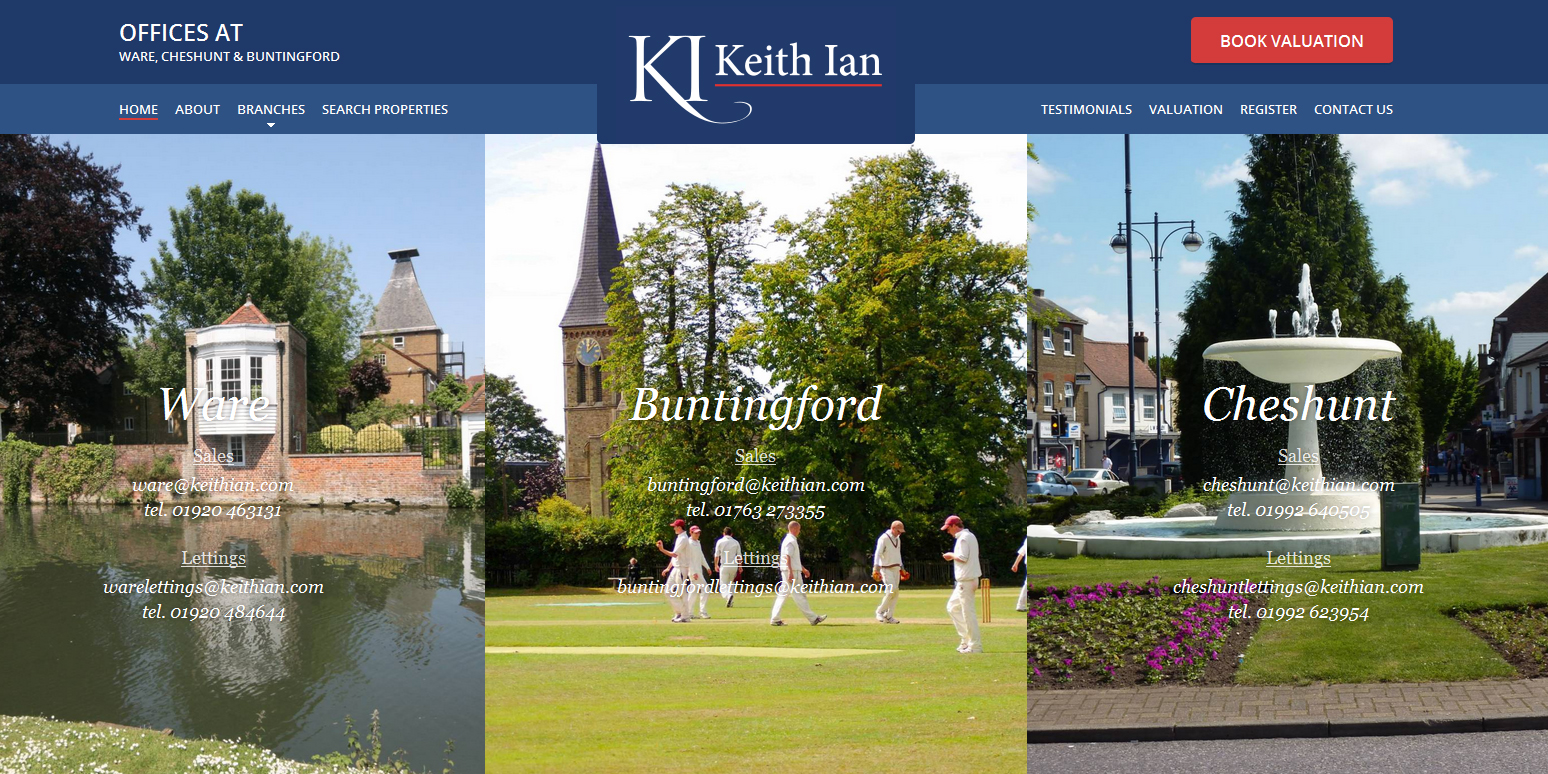 The home page The home page