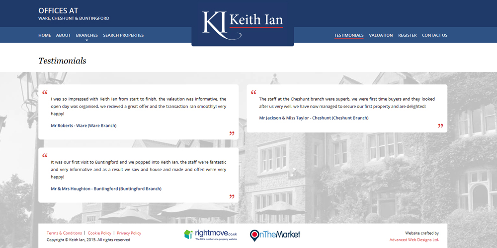 Keith Ian Testimonials PAge Keith Ian Testimonials PAge