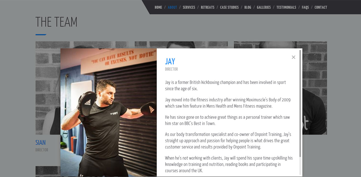 On-point About Page On-point About Page