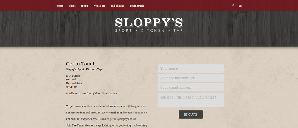 contact page screenshot contact page screenshot